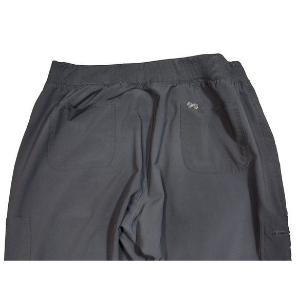 Cherokee Infinite Womens Pants Pewter 6 Pocket Mid Rise Tapered Petite XL - Picture 6 of 9